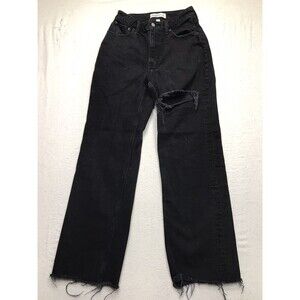 ABERCROMBIE & FITCH Jeans Women 25x30 Black 90s Relaxed Hi Rise Curve Love